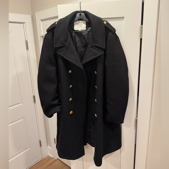 Men's Authentic Navy Bridge Coat, Double-Breasted - Picture 3 of 5